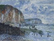 Claude Monet The Cliffs of Les Petites-Dalles oil painting reproduction